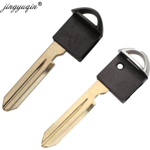 Jingyuqin 10Pcs/Lot Uncut Blade Emergency Valet Insert Car Key Blade For Nissan Infiniti 370Z Altima Armada Cube Maxima Murano
