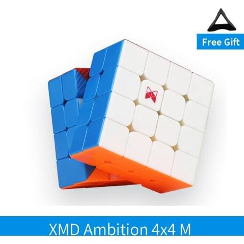 QiYi XMD Ambition 4x4 M X-man Magnetic 4x4x4 Cube Magic Cubes Speed Intelligence Toys for Children 4x4 Magnetic Speed Cubes