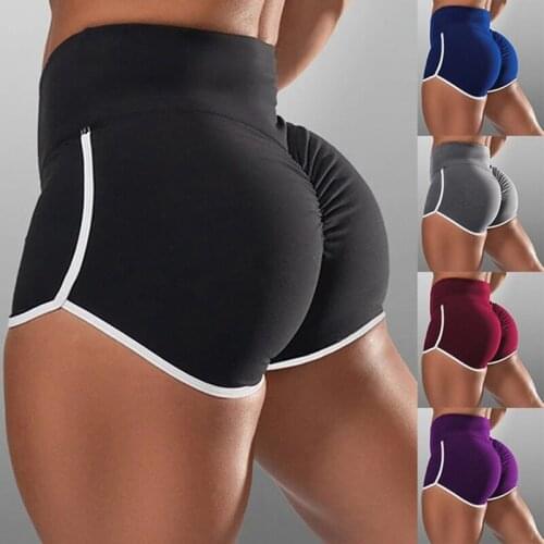 Summer Sport Shorts For Women High Waist Slim Elastic Short Legging Female Running Gym Workout Fitness Shorts Sexy Booty Shorts