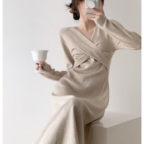 MEETING SIMAY Fashionable Knitted Dresses