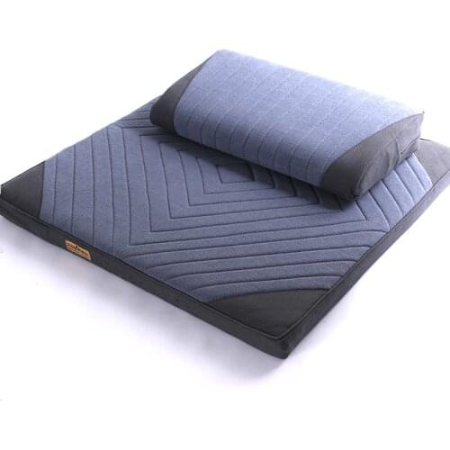 Meditation Zafu Zabuton Yoga Mat & Cushion Set Filled with Coconut Meditation Seat Zen Yoga Foam Cushion For Home or Office