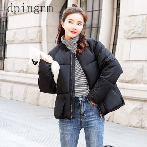 2018 New style Casual Short Solid Winter Women Jacket Winter Women Cotton-Padded Coat Thicken Warm Down Parkas