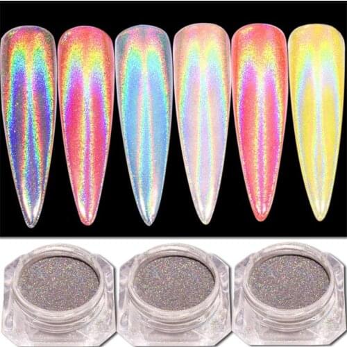 New OutTop 1PC Sexy Chameleon Nail Mirror Powder Glitter Chrome Powder Art Decoration glitter nail stickers nails powder Pretty