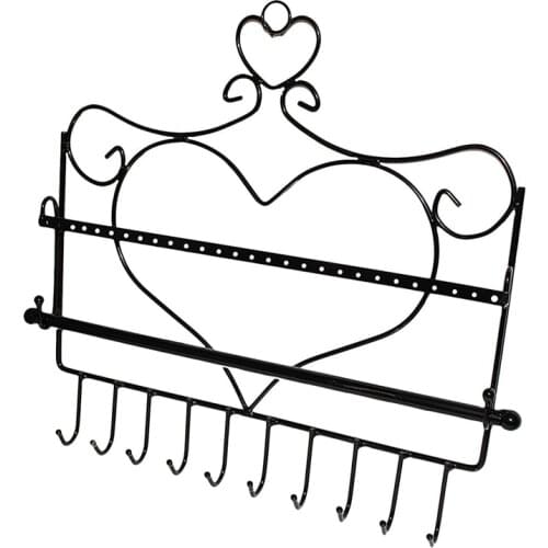 Jewellery Organiser -Wall Mount Jewelry Stand for All Your Earrings, Studs, Necklaces, Bangles, Rings, Watch & Bracelets