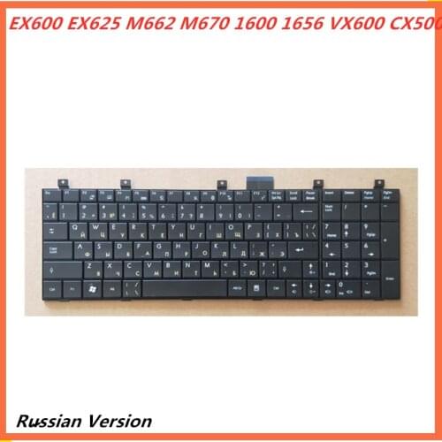 Laptop Russian Keyboard For MSI EX600 EX625 M662 M670 1600 1656 VX600 CX500 notebook Replacement layout Keyboard