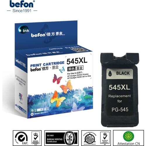 Befon Compatible 545XL 545 XL Cartridge Replacement for Canon PG545 PG-545 PG 545 for Pixma MG3050 2550 2450 2550S 2950 MX495
