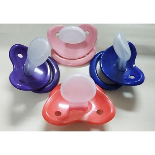 1Pc Solid Color Abdl pacifier Lovely Big Size Silicone Adult Pacifier Chupetes Adult Paci Adult Pacifier Bulk