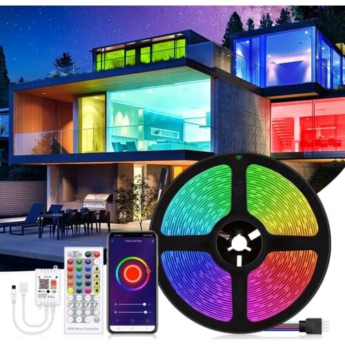 LED Light Strips Bluetooth WIFI Controller Neon RGB 5050 Decoration BackLight Lamp Tape Night light Luminous String For Bedroom