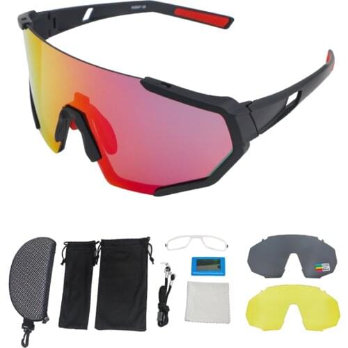 UV400 Cycling Glasses Men Mountain Bike Bicycle Sport Sunglasses MTB Eyewear Woman Riding Outdoor Fishing Running Goggle 3 Lens