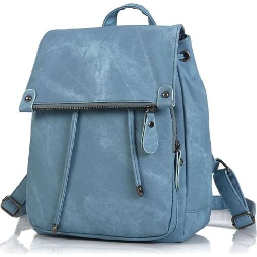 Backpack Women Pink Fashion Travel Backpack for Women School Bags for Teenages Girls Solid Mochilas Femininas 0233 Pph88