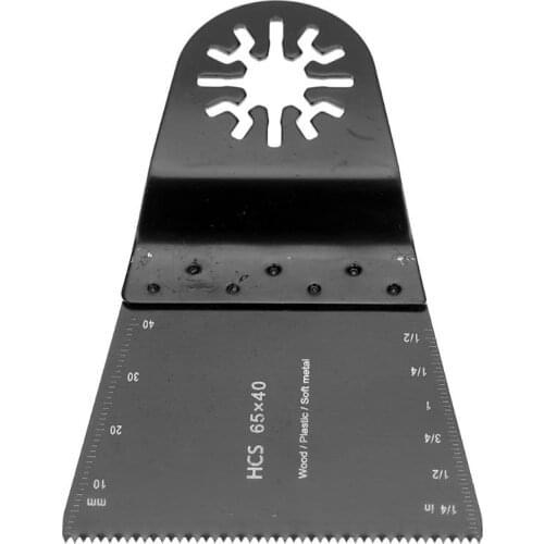 1Pc 65x40mm HCS Oscillating Tools Saw Blade Multi Tools For Renovator Tools Multimaster Metal Woodworking Cutting