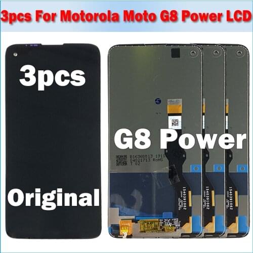 3pcs 100% Original New Tested For Motorola Moto G8 Power XT2041 Lcd Screen Display Touch Glass Digitizer Assembly