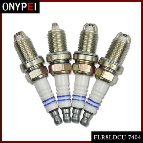 4-6pcs/lot Power Spark Plug For BMW E34 E36 E39 Passat Golf Jetta Suzuki Daewoo Saab 9000 FLR8LDCU+ 7404 0242229654 0242229878
