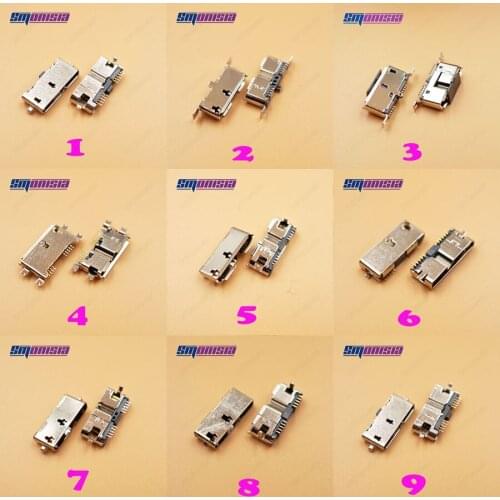 5pcs/lot Micro Phone Micro USB 3.0 Connectors Charging Port Jack Socket Plug SMD Date Interface Ports for Hard Disk Drives