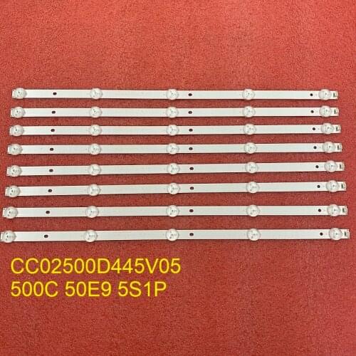 80pcs/lot LED Backlight bar For LE50U51A TH-LD50WE9 XYD50BA01 LE-8815A LE-8822A NAVITECH LD-50FHD CC02500D445V05 500C 50E9 5S1P