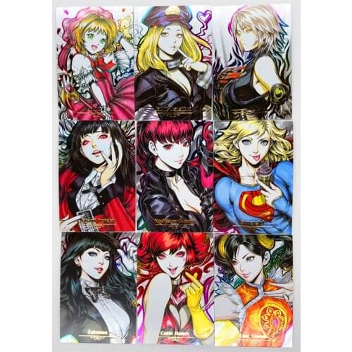 9pcs/set Goddess Supergirl No.7 Toys Hobbies Hobby Collectibles Game Collection Anime Cards
