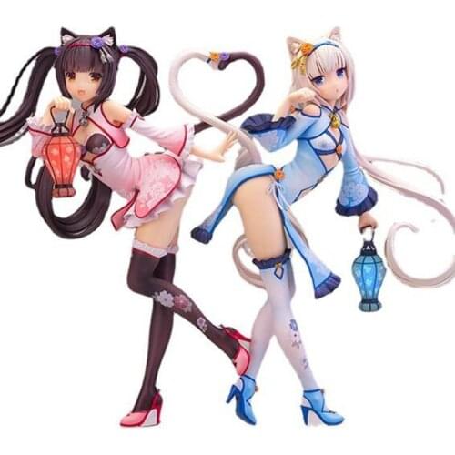 Alphamax Skytube Anime NEKOPARA chocolat and vanilla Cheongsam Ver. PVC Action Figure Anime Figure Model Toys Collection Doll