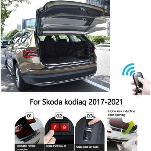 Car Electric Tailgate For Skoda kodiaq 2017-2021 Intelligent Tail Box Door Power Operated Trunk Decoration Refitted Upgrade