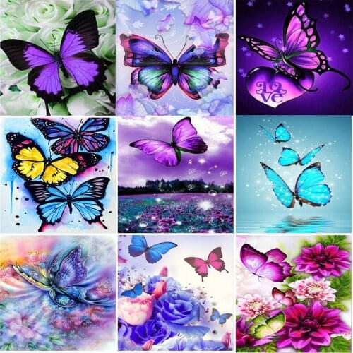 Butterfly Pattern 3D Diy Diamond Painting Cross Ctitch Kits Diamond art crystal Mosaic Embroidery Painting