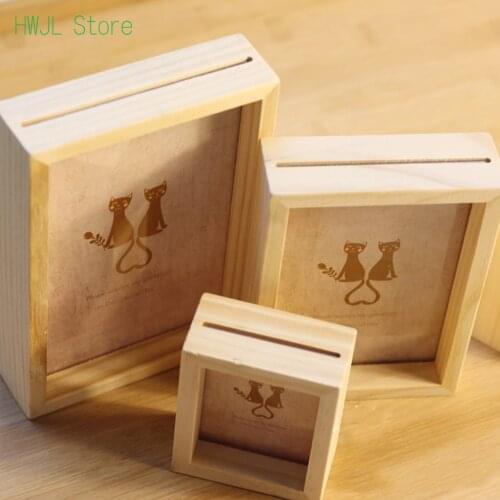 Wood Photo Frame Pocket Size Vintage Family Pictures Desktop Environmental Crafts 3/5/6/7 inch Photograph Holder Pics Frames