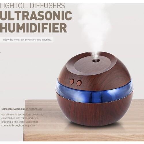 Essential Oil Diffuser Ultrasonic Humidifier With Blue LED Light Air Fresheners USB Essential Oil Diffuser Home Decoration
