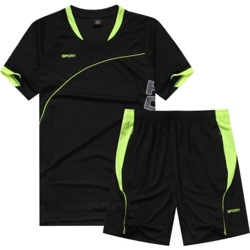 2018 Survetement Football Training Suit Soccer Jerseys Set Maillot De Foot Futebol Short Running Sportswear Kit Diy Customize