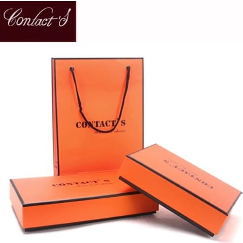Contacts Brand Design Paper Gift Box For Men & Women Fashion Wallet Box Rectangle Shaped 3 Style Boxes