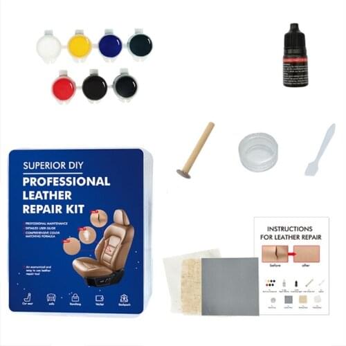 U90C Multifunctional Leather Repair Cream 65g Resin Repair Liquid Leather Scratch Tears Burn Holes Repair Kit