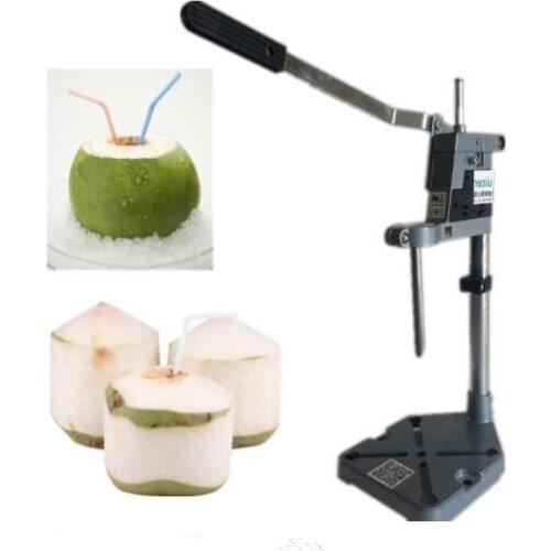 Young coconut opening machine hand press coconut knife drill Tender manual coconut driller young coconut punching machine