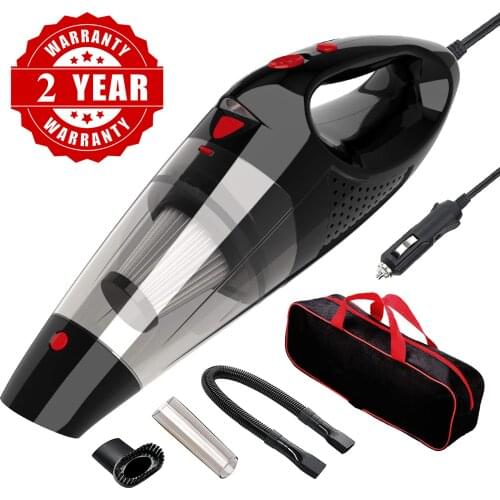 Strong Power Car Vacuum Cleaner DC 12 Volt Wet/Dry Auto Vacuum Cleaner With storage bag and Led light