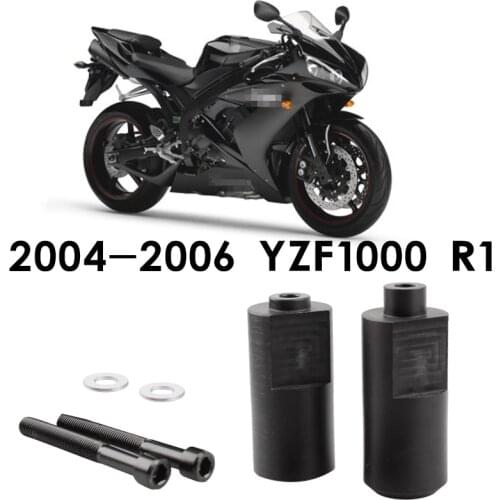 Motorcycle Black / Carbon Frame Sliders Falling Protection For Yamaha YZF R1 YZFR1 YZF-R1 YZF1000 2004 2005 2006