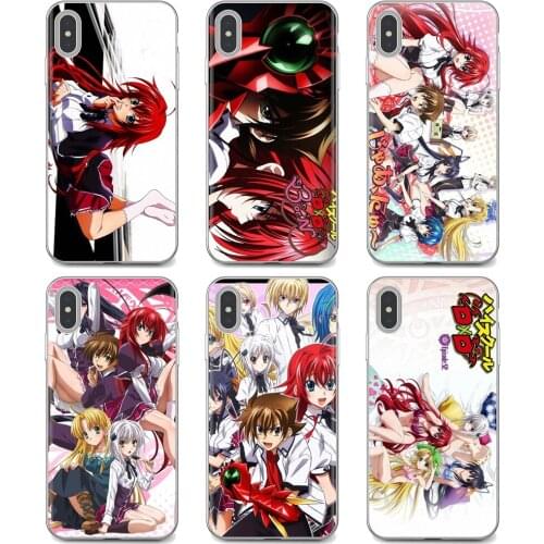 For iPhone iPod Touch 11 12 Pro 4 4S 5 5S SE 5C 6 6S 7 8 X XR XS Plus Max 2020 High School DxD Akeno Rias Gremory Soft Cover