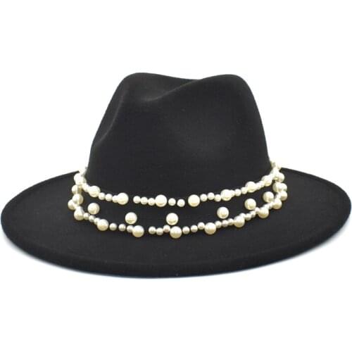 FUODRAO New Women Fedoras Hat Solid Color Wool Felt Wide Brim Jazz Hat Vintage Cowboy Hat Pink Elegant Chapeau Femme F158