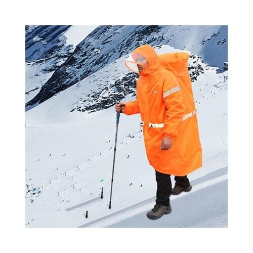 Outdoor mountaineering climbing Hiking camp fishing Backpack rain coat cap conjoined raincoat poncho for men and women