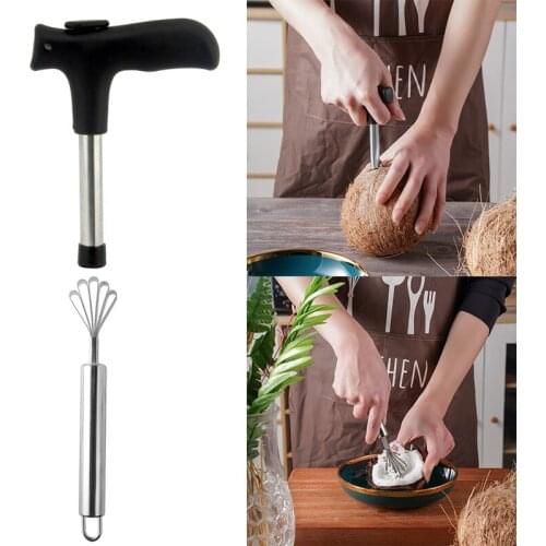 Coconut Opener /Meat Extractor Shaver Stainless Steel Fruit Fish Skin Scale Peeler Multifunction Cleaning Kitchen Accessories