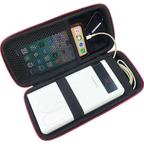 2020 Newest Hard EVA Outdoor Travel Portable Carrying Storage Bag Box Case for Romoss Sense 8+ 30000mAh Mobile Power Charger