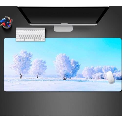 Super Beautiful A White Scenery Mouse Pad Personalized Creative Cool Natural Rubber Best-Selling Office Computer Keyboard Pad