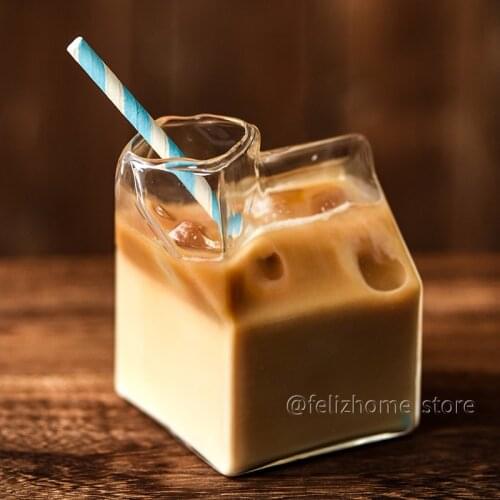 Handmade Heat-resistant glass cup Drinkware Glass drink cup milk cup can be microwave ice coffee cup Breakfast Mlik Coffe Cup
