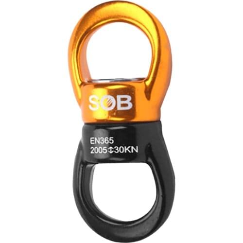 30KN Outdoor Rock Climbing Equipment Rotational Device Climbing Safety Swivel 360 Rotator for Web Tree Swing Rope Hammock