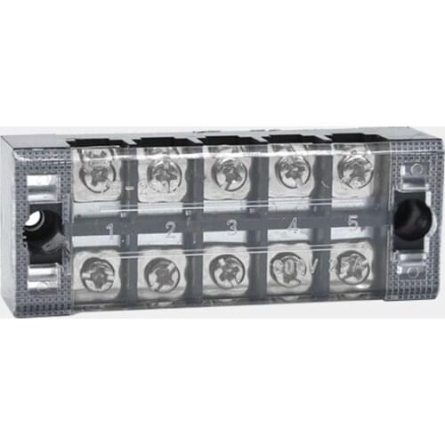 1PCS 10P Fixed Terminal Dual Row Screw Terminal Block Strip Terminal Connector Cable Splice Connector TB-2505