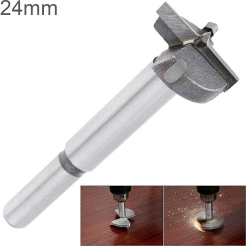 1 PC 24mm Tungsten Steel Hard Alloy Wood Drill Bits Woodworking Hole Opener for Drilling on /Plastic Boards/Wooden Board