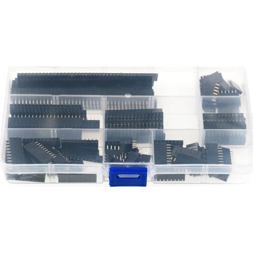 120pcs 4Pin-40Pin 2.54mm Pitch Straight Single Row PCB Board Female Pin Header Socket