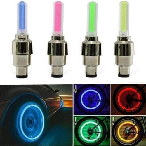 2pcs New Car Wheel Tire Valve LED Lights Accessories for Peugeot 206 207 208 307 308 406 407 408 508 2008 3008 4008 5008 RCZ