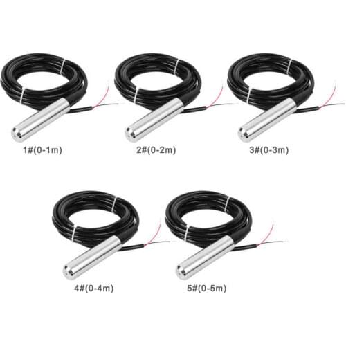 24VDC 4-20mA Throw-In Liquid Level Sensor TL-136 Detecting 0-5m Range Depth Water Level Sensor Detector DC12-32V Signal Output