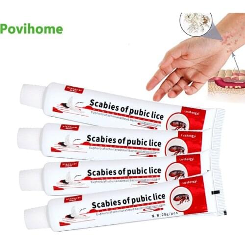 5Pcs Anti-itching Ointment Remove Pubic Lice Mites Antipruritic Antibacterial Cream Psoriasis Treatment Plaster Skin Health Care