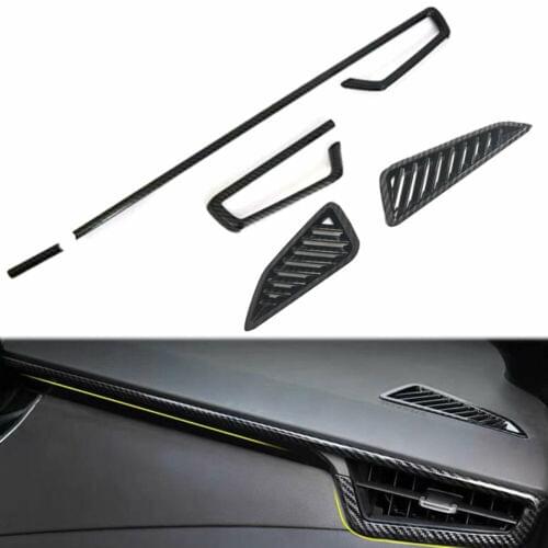 5pcs Carbon Fiber Style Car Air Vent Outlet Cover Trim For Toyota NEW Corolla 2020