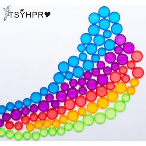50Pcs 18mm/24mm Ring Binder for Notebooks/Planner Colorful Binding Rings Loose Leaf Disc Binder Rings CX19-004-50pcs