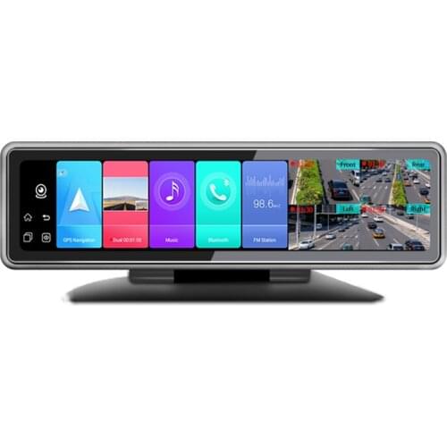 Android 9.0 4g wifi hd 1080p car dvr driving recorder mirror dash cam gps