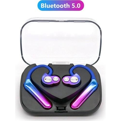 Wireless Bluetooth 5.0 IPX7 Waterproof Earhook Binaural/Monaural Earphone
