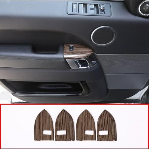 Sands Wood Grain For Land rover Range Rover Sport 2014-2018 ABS Plastic Child Safety Lock Frame Cover Trim Accessories